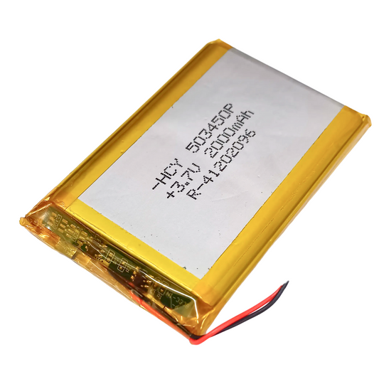 3.7v 2000mAh LiPo Lithium Polymer Rechargeable Battery