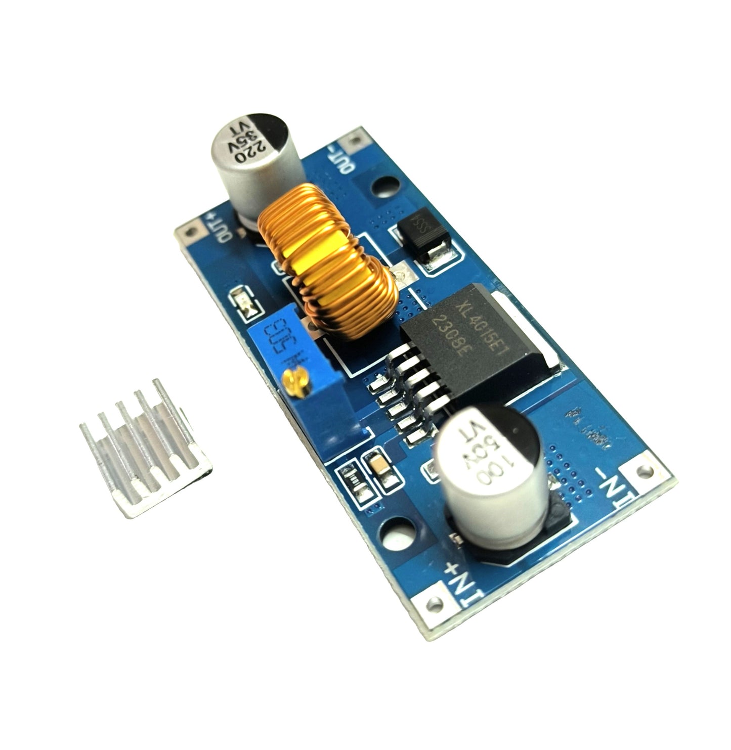 XL4015 5A DC-DC Step Down Adjustable Power Supply Buck Module with Heatsink