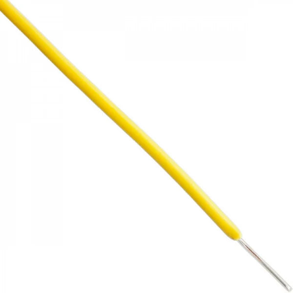 Yellow 23SWG Single Strand Hookup Wire for Breadboard- 1 Meter