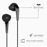 Zebronics Zeb-Calyx (BLACK) Wired in Ear Earphones with Mic