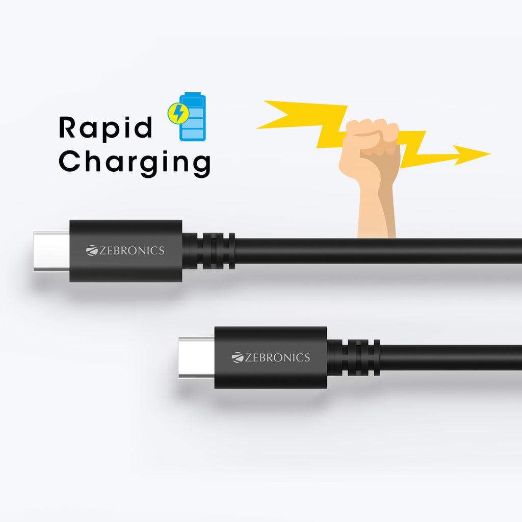 ZEBRONICS USB Type C Cable 1.5 m ZEB-CCC1500