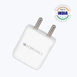 ZEB-MA103B ZEBRONICS 20W 3A Mobile Charger (White)
