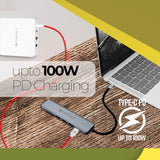 ZEBRONICS 7 in1 USB Type C Multiport Adapter with USB, HDMI, SD, Micro SD, Type C PD