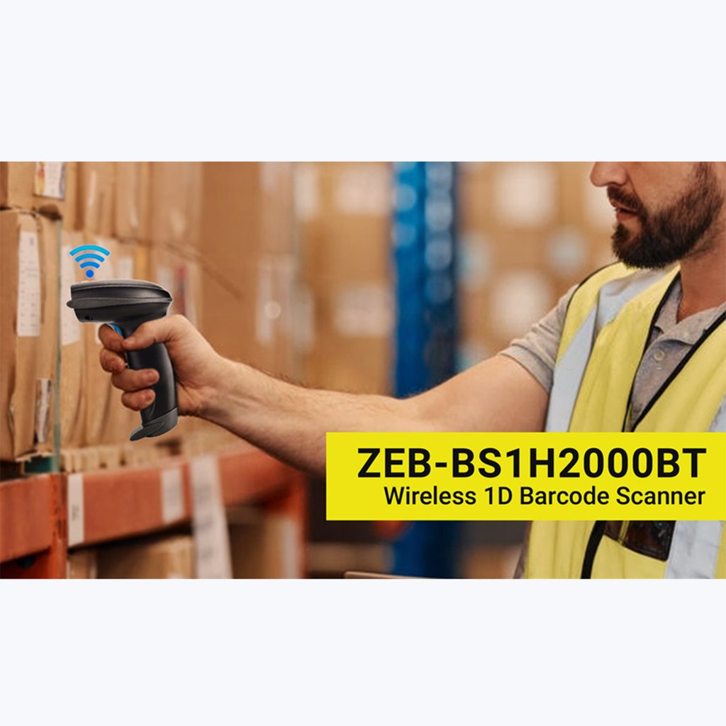 ZEBRONICS ZEBBS1H2000BT 1D WIRELESS BARCODE SCANNER Indian Hobby Center
