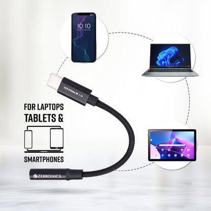 ZEBRONICS CTAux10, Type-C to 3.5mm Converter