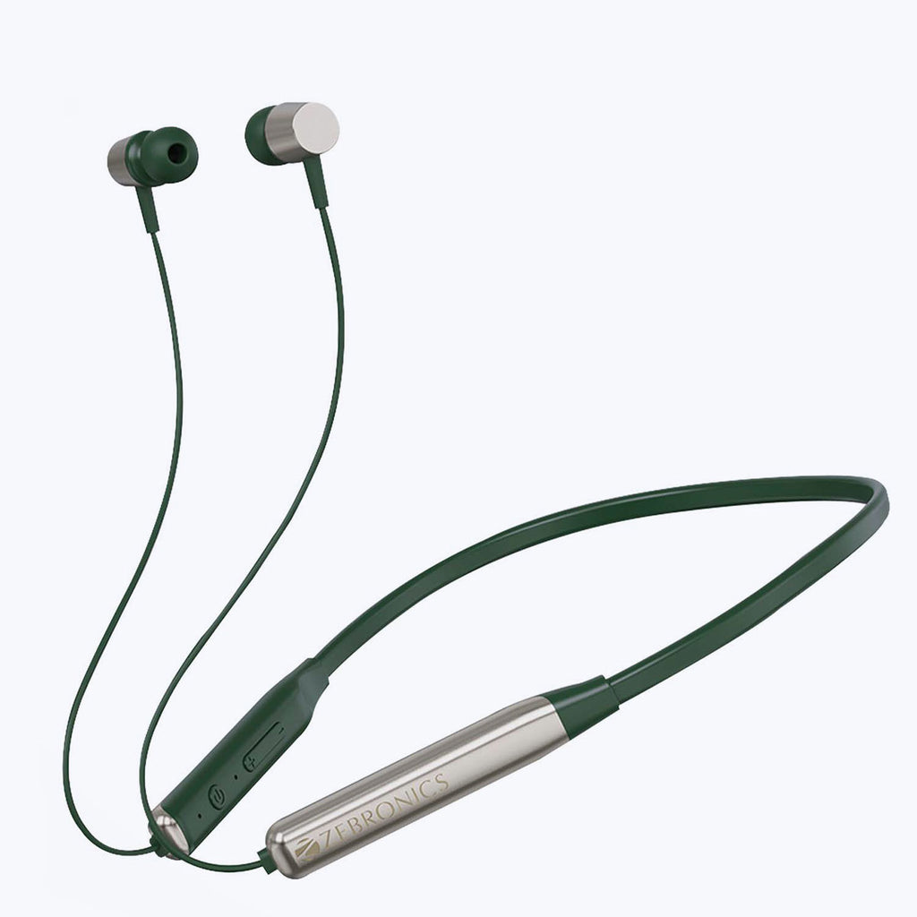 ZEBRONICS Evolve Metallic Green Bluetooth Headset