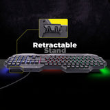 Zeb Optimus White Gaming Keyboard & Mouse Combo