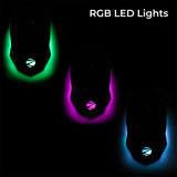 ZEBRONICS Shark Premimum Gaming USB Mouse with High Resolution Sensor, 1.8M Braided Cable, RGB Led Lights, 1000/2200/4200/6400 Dpi, 6 Buttons, Dpi Switch, Button