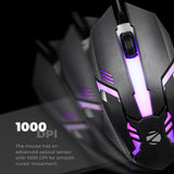 ZEBRONICS Zeb-SCORPIO Premium USB Gaming Mouse with 3 Buttons, 1000 DPI High Precision