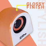 ZEB IGLOO Orange Zebronics 2.0 Computer Multimedia Speaker