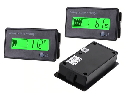 12-72volt Lithium battery SOC Meter Digital Capacity Indicator Display