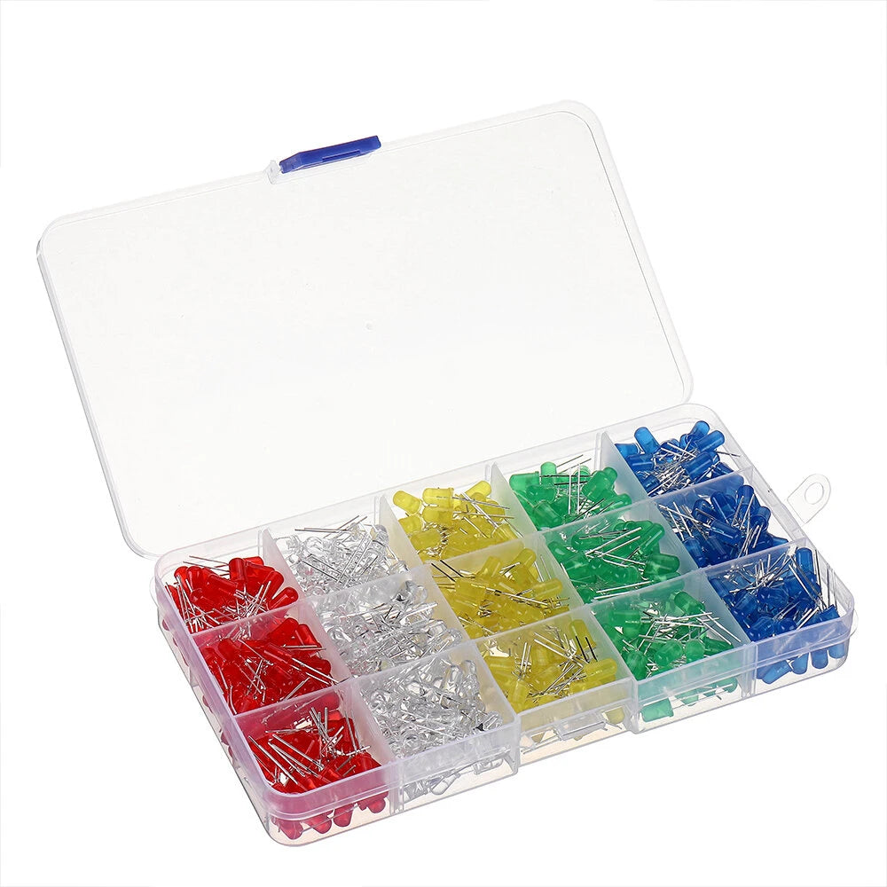 500PCS 5 Colors 5 MM LED Kit