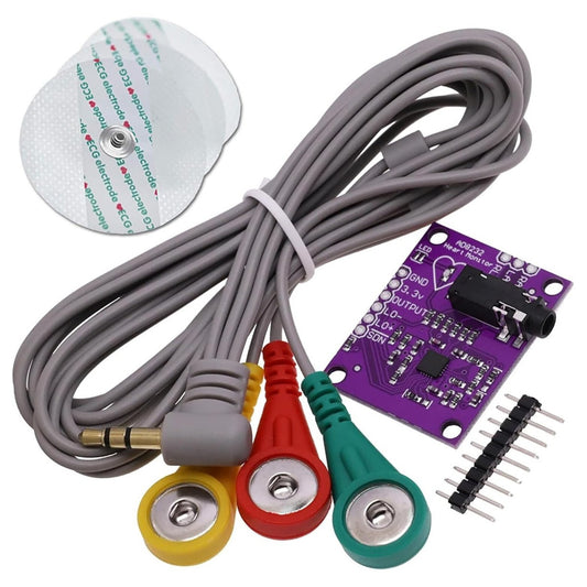 Heart Rate Monitor Kit with AD8232 ECG Sensor Module Kit