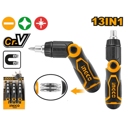 INGCO AKISD1208 13 in 1 Ratchet Screwdriver set