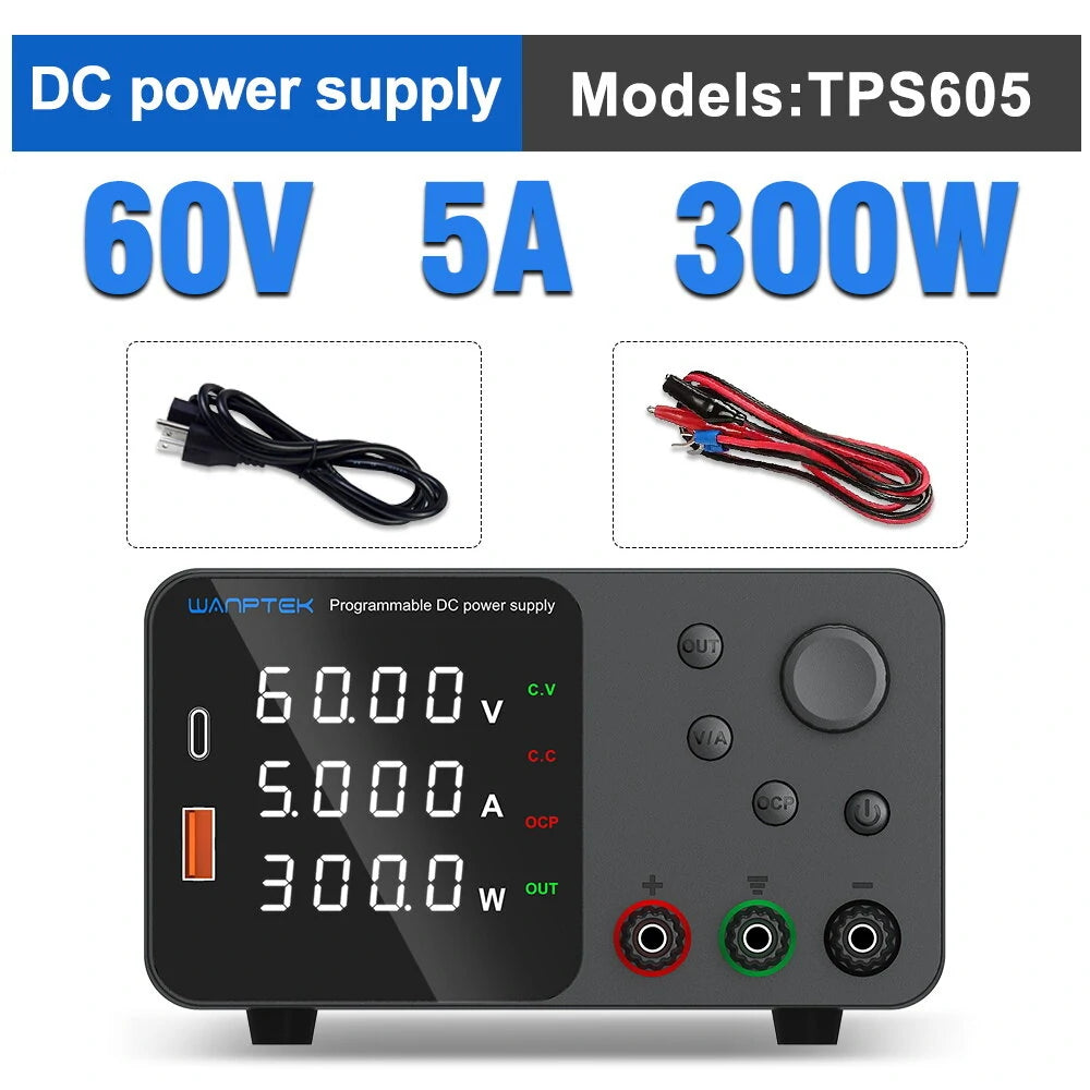 WANPTEK TPS605 Programmable DC Power Supply- 60V, 5A