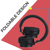 Zeb Bang (Black) Bluetooth Headset Over The Ear Headphones with Foldable Design and Bluetooth v5.0 Headphones, Providing up to 20h* Playback