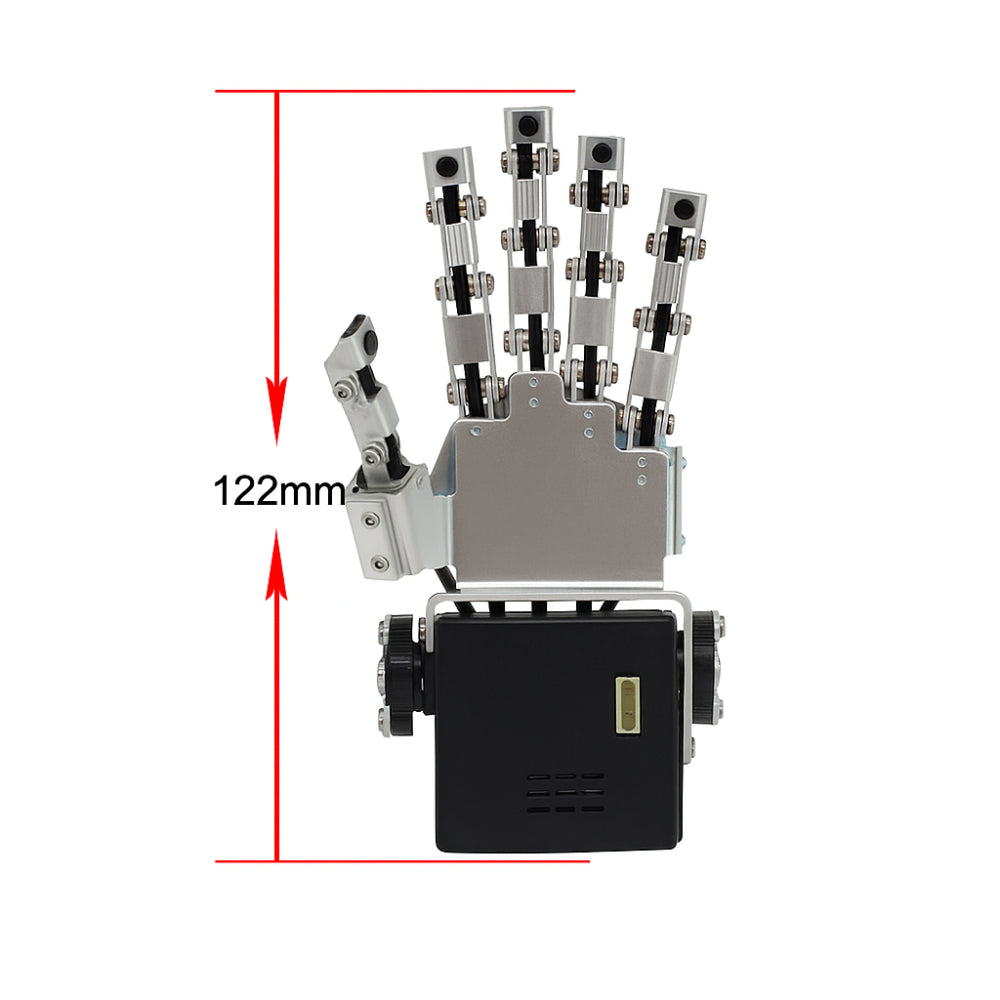 Robot Arm Hand Five Fingers Claw Mini Bionic Hand Humanoid Robot Hand Gripper (Left + Right )