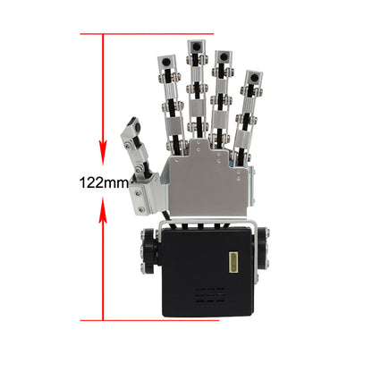 Robot Arm Hand Five Fingers Claw Mini Bionic Hand Humanoid Robot Hand Gripper (Left + Right )