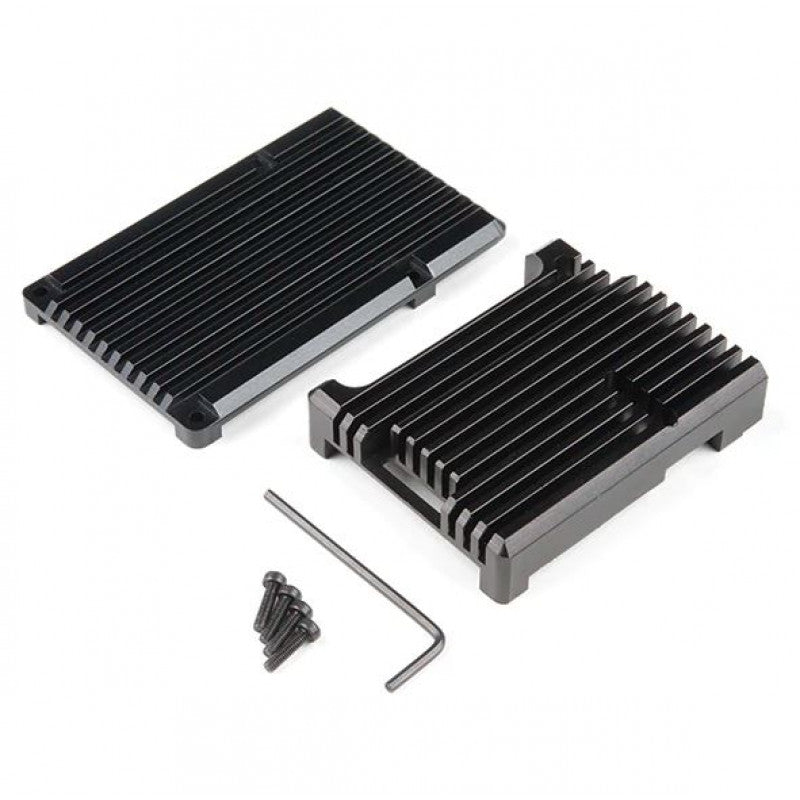 Raspberry Pi 4 Black Aluminum Heat Sink Case