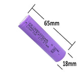 Hongli 2200mAh 18650 Rechargeable Lithium Ion Battery, 3.7 V 8.14Wh Li-Ion Cell