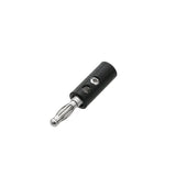 4mm Banana Plug Connector Male with Screw- BLACK 1 Pc