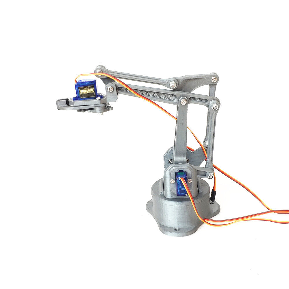 DIY 4DOF Four degree Of Freedom Robotic arm DIY with SG90 Servos (3D Printed)