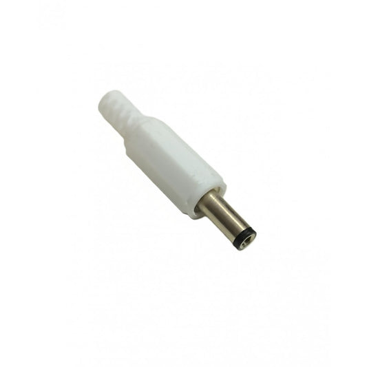 DC Power Jack Barrel Connector Male (White)