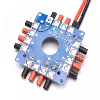ESC Power Distribution Board Soldered XT60 Plug & 3.5mm Banana Bullet Connectors for Multicopter FPV