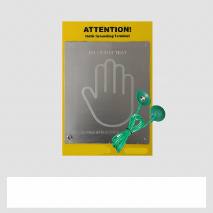 ESD Safe Static Discharge Palm Plate & Cord Set (20x25 CM)