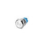 19mm White Led Stainless Steel Momentary Type Push Button Switch IP65 (12V-24V) DC