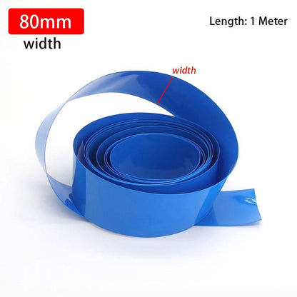 80mm PVC Heat Shrink Sleeve for Lithium Cell Battery Pack (1 Meter)