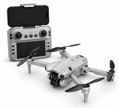 M4 Ultra Foldable Drone with 4K Dual Camera & Display Controller