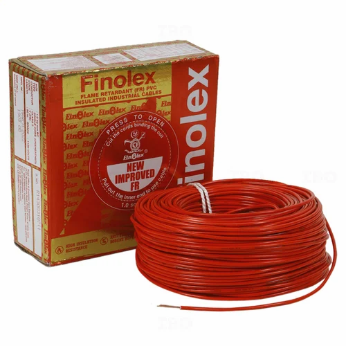 1.5 sq. mm Red Finolex Gold Flame Retardant PVC Insulated Industrial Cable Wire ( 1 Meter )