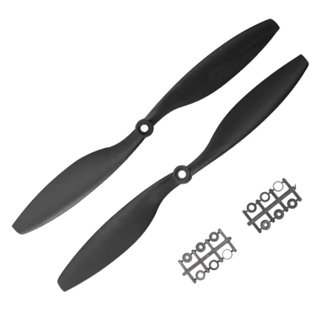 GEMFAN 1238 (12X3.8) ABS Propeller, Black (1 Pair-CW+CCW)
