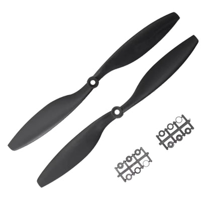 GEMFAN 1238 (12X3.8) ABS Propeller, Black (1 Pair-CW+CCW)