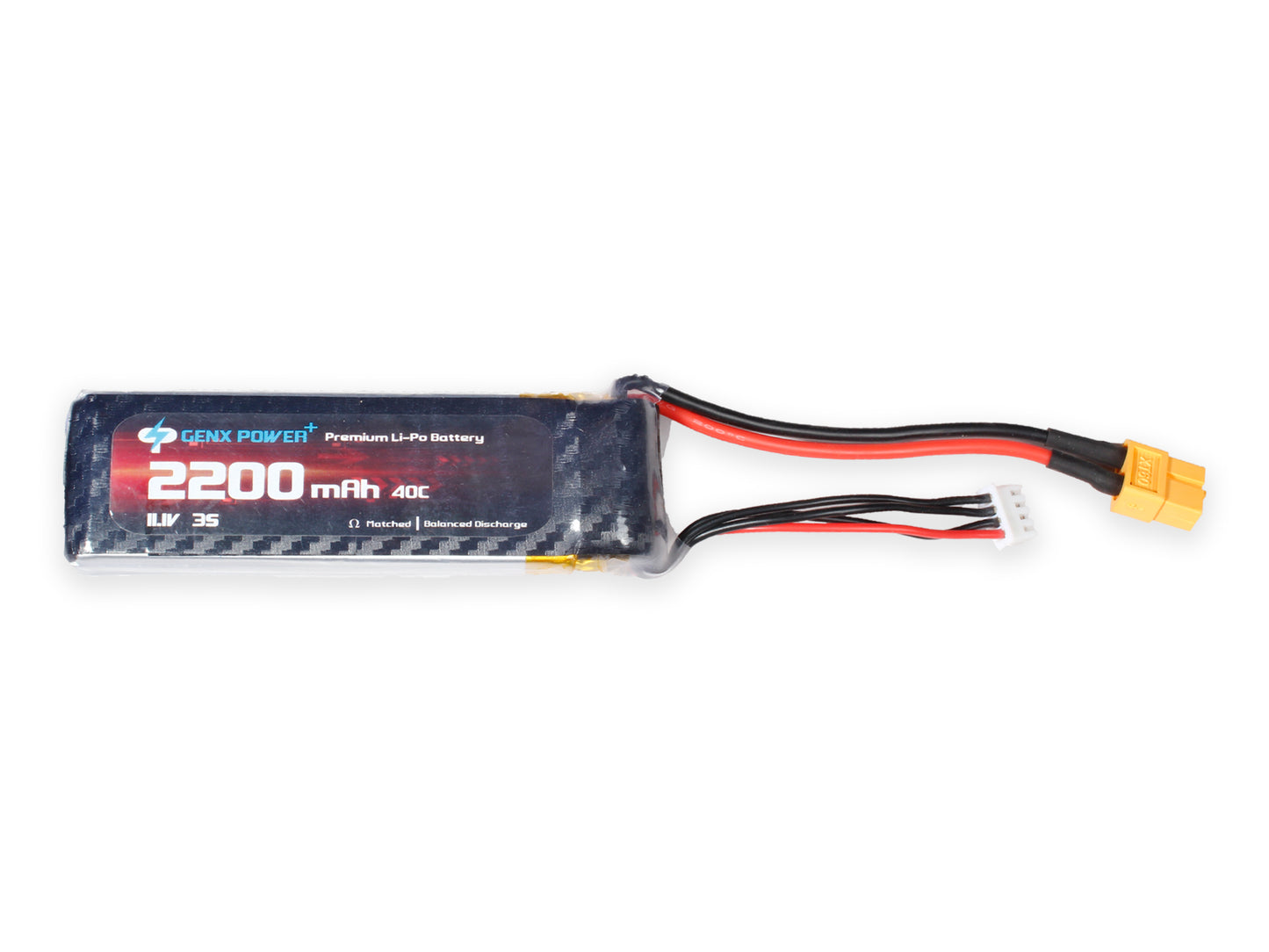 GenX 11.1V 3S 2200mAh 40C / 80C Premium Lipo Lithium Polymer Battery