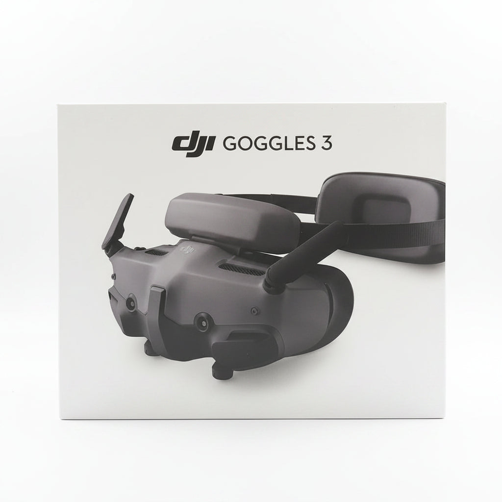 Box packaging of DJI Goggles 3 at indian hobby center, 