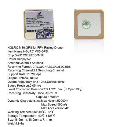 HGLRC M80 GPS for FPV Racing Drone