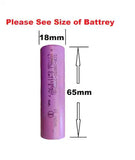 Hongli 2200mAh 18650 Rechargeable Lithium ion Battery, 3.7 V 8-14Wh Li-Ion Cell
