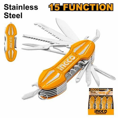 INGCO HMFK8158 Multi-Function Knife - 15 Tools in One Handy Package