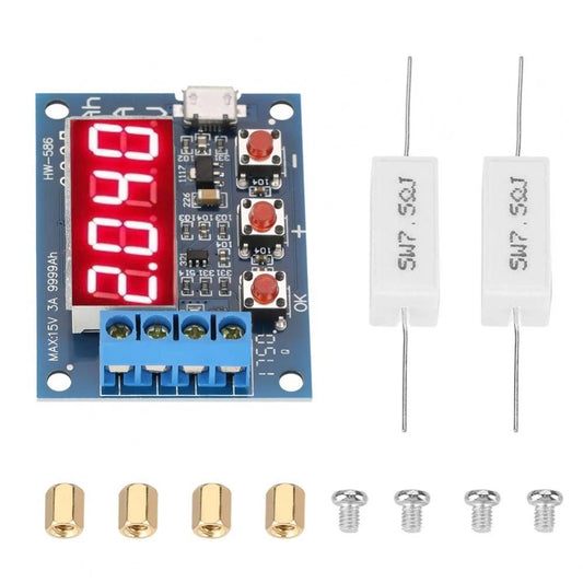HW-586 18650 Li-ion Lithium Lead-acid Battery Capacity Meter Discharge Tester