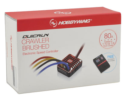Hobbywing Quicrun 1:10 1/8 Wp Crawler Borstel Geborsteld 80A ESC