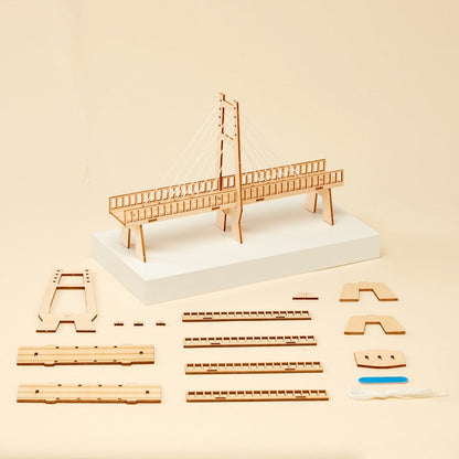DIY Cable Bridge System Educational STEM Toy Craft Kit for Kids