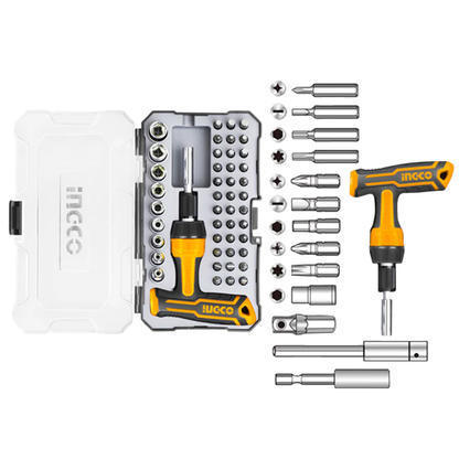 INGCO HKSDB0478 47 Pcs T-Handle Wrench Screwdriver Set