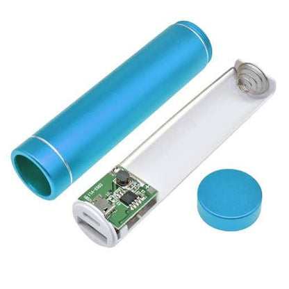5V USB Power Bank Case for 18650 Battery, Aluminum Body, Random Colour