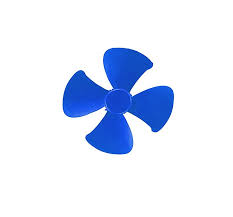 Fan For DC Toy Motor 4 Blade Propeller (Pack of 1) Random Colour
