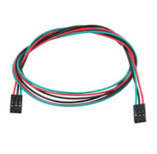 3 Pin Connector Female to Female Dupont Cable For 3D Printer (Pack of 2)