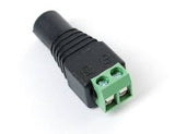 DC Power Jack Female Connector with 2 Pin Screw Terminal PBT