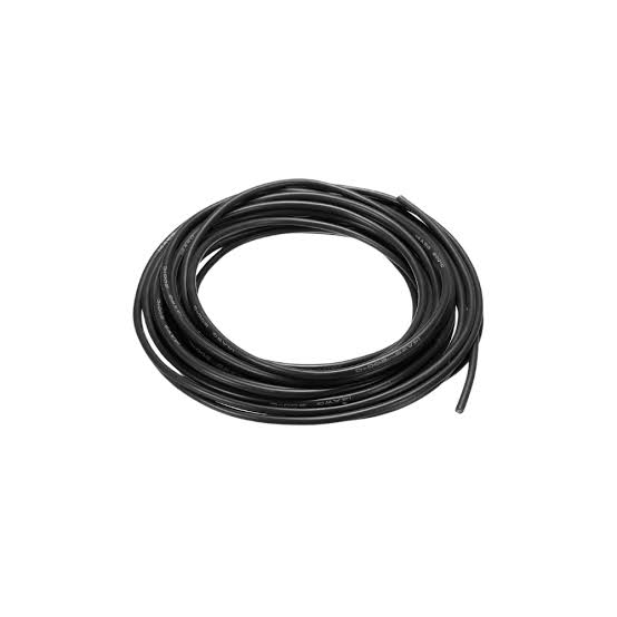 12 AWG Silicone Wire Black High voltage 3000V - 1 Meter