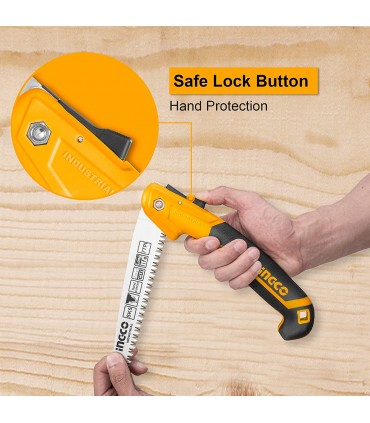 INGCO HFSW1806 Folding Saw with 7 Inch Blade with Triple Teeth